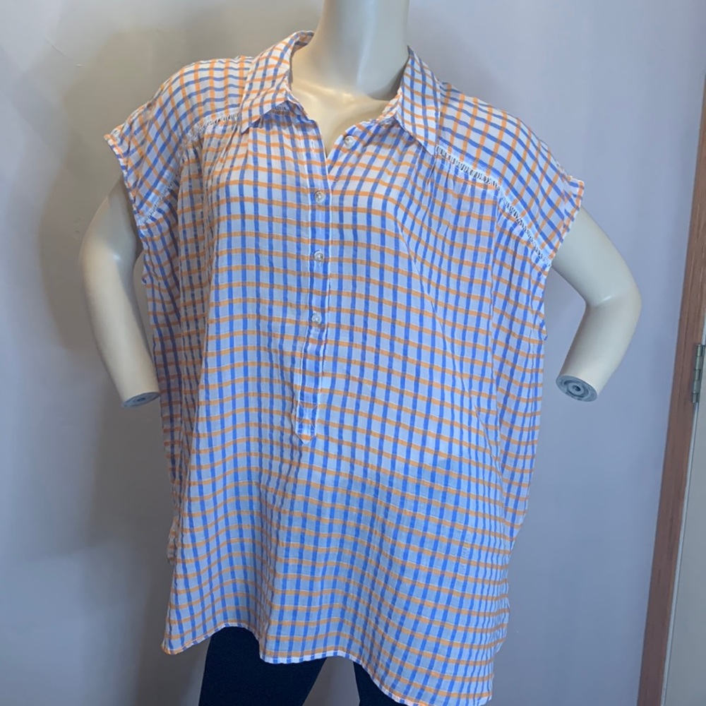 Pilcro & the Letterpress by Anthropologie sleeveless shirt - XL